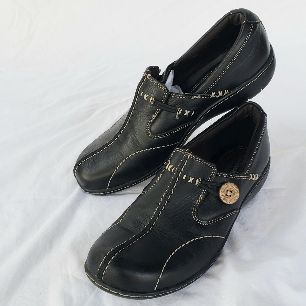 Clark's Bendable Black Loafer Slip On